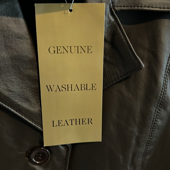 Dialogue Leather Jacket NWT - Picture 14 of 17